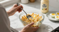 Deviled Egg Macaroni Salad