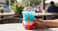I Tried Dunkin's Fourth Of July Drinks & One Tasted Just Like A Freeze Pop