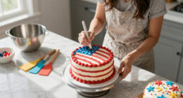 Martha Stewart Serves Huge American Flag Cake with 250 Pieces for Founding Father-Themed Party
