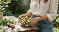 Insalata Di Cetrioli Misti E Fichi