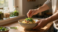 Pasta Di Avena Con Tonno E Pesto Di Rucola