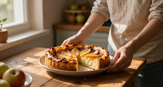 French Apple Skillet Custard Cake