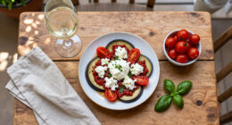 Melanzane, Pomodorini Confit E Ricotta Salata, Antipasto Vegetariano